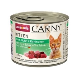 ANIMONDA CARNY KITTEN KURCZAK + KRÓLIK PUSZKA 200G
